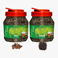 Byahut Gold Cloves & Black Pepper Combo Organic Tea Cloves, Black Pepper Green Tea Mason Jar(400 g)