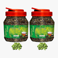 Byahut Gold Cardamom Organic Tea Cardamom Green Tea Mason Jar(400 g)