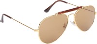 CRIBA Aviator Sunglasses(For Men, Brown)