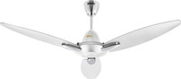 USHA Bloom Daffodil GoodBye Dust 1250 mm 3 Blade Ceiling Fan(Ultra High Speed | Sparkle White | Pack of 1)