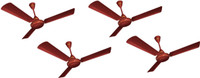 Polar Ceiling Fan PACK_4 600 mm 3 Blade Ceiling Fan(White, Pack of 4)