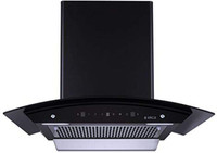 Elica 90 cm 1100 m3/hr Filterless  Chimney Auto Clean Wall Mounted Chimney(Black 1100 CMH)