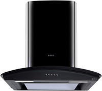 Elica Glace EDS HE LTW 60 BK NERO PB LED Wall Mounted Chimney(Black 1010 CMH)