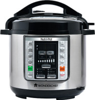WONDERCHEF Nutri-Pot Electric Rice Cooker(6 L, Black & Silver)