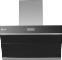 KIW PLANET BK 900 BLACK Auto Clean Wall Mounted Chimney(Black 1200 CMH)