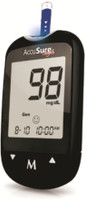 AccuSure Simple Glucometer(Black)