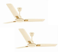 LUMINOUS Trigon 1200 mm 3 Blade Ceiling Fan(Sandstrom Gold, Pack of 2)