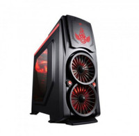 Circle PHOENIX GAMING ATX Cabinet(BLACK & RED)