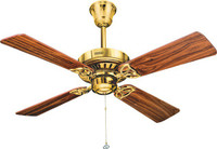USHA HUNTER BAY PORT BRUSHED NICKEL WITH OAK 1067 mm Silent Operation 4 Blade Ceiling Fan(RED, Pack of 1)