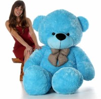 Ksar KT Soft Lovable/Huggable Teddy Bear with Neck Bow for Child Gift/Boy/Girl/ -15 - (3 feet)(Blue)-14  - 36 inch(Blue)
