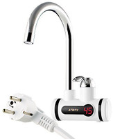 Zahuu 1 L Instant Water Geyser (Electric Water Heater Instant Hot Faucet Kitchen Electric Tap, White)
