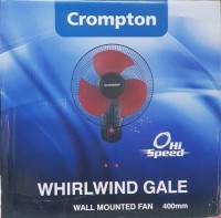 CROMPTON Whirl Wind Gale High Speed Wall Fan 400 mm Silent Operation 1 Blade Wall Fan(Red-Black, Pack of 1)