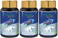 Nature Sure Double Mass Tablets for Men and Women – 3 Packs (90 Tablets Each) Weight Gainers/Mass Gainers(270 No, Natural)