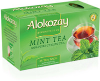 Alokozay Premium Tea, Mint Tea, 25 Tea Bags - 50g Mint Instant Tea Bags Box(50 g)