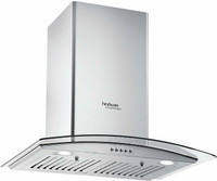 Hindware 60 cm 1100 m³ HR Curved Glass Kitchen Chimney JKL20145 Auto Clean Wall Mounted Chimney(Silver 1100 CMH)