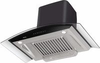 Hindware Chimney Cleo Heat Autoclean 60cm 1200m3 hr Stainless Steel Auto Clean Wall Mounted Chimney(Black 1200 CMH)