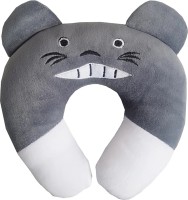 BRANDONN Polyester Fibre CARTOON EMBROIDERY Baby Pillow Pack of 1(Grey)