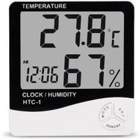 The greenland mushroom Digital Hygrometer Thermometer Humidity Meter with Clock LCD Display HTC-01 CLOCK/ HUMIDITY TEMPERATURE METER Hydrometer