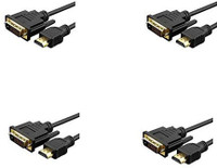 eDragon DVI Cable 3.048 m ED757151(Compatible with HDTV, Black)