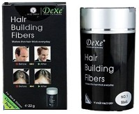 DeXe Hair Thickening And Building Hair Fiber Black Color (22 g) Pack Of 1(22 g)