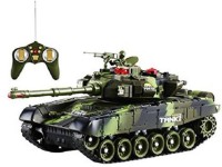TinyTales Battery operated Rechargeable Radio remote control army War tank With Light & Sound for Kids (Multicolor)