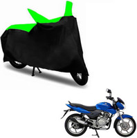 RONISH Two Wheeler Cover for Bajaj(Discover, Black, Green)