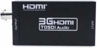 LipiWorld HDMI to SDI Converter Adapter HDMI SDI Adapter SDI/HD-SDI/3G-SDI Adapter Support Media Streaming Device(Black)