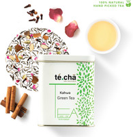 Te.Cha Kashmiri Kahwa A Luxurious Cinnamon, Cardamom, Cloves, Rose, Almond Green Tea Box(100 g)