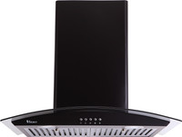 Seavy Amaze Black 60cm Wall Mounted Chimney(Black 1100 CMH)