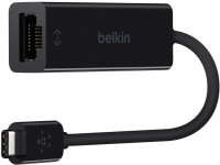 BELKIN Belkin USB-IF Certified USB Type-C to Gigabit Ethernet Adapter (Black) USB Adapter(Black)