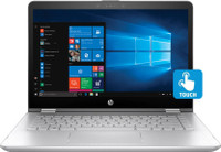 (Refurbished) HP x360 Core i3 7th Gen - (4 GB/1 TB HDD/8 GB SSD/Windows 10 Home/2 GB Graphics) 14-ba075TX 2 in 1 Laptop(14 inch, Silver, 1.72 kg)