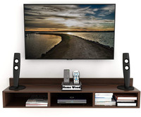 Home wood Engineered Wood TV Entertainment Unit(Finish Color - Brown, DIY(Do-It-Yourself))