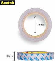 Scotch Super series Double Sided Desktop Foam Tape (Manual)(Set of 1, White)