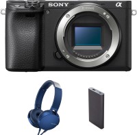 SONY Alpha ILCE-6400 (With Headphone & Powerbank) Mirrorless Camera (Body Only)(Black)
