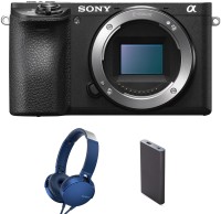 SONY ILCE-6500 (With Headphone & Powerbank) Mirrorless Camera Body Only(Black)