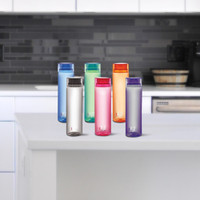 cello H2O 1000 ml Bottle(Pack of 6, Red, Green, Blue, Pink, Orange, Grey, Plastic)