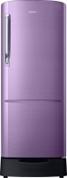 SAMSUNG 202 L Direct Cool Single Door 4 Star Refrigerator with Base Drawer(Luxe Purple, RR22R383YRU)