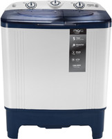 MarQ by Flipkart 6.5 kg Semi Automatic Top Load White, Blue(MQSAHB65)