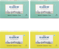 Old Harbor Tea Old Harbor Lemon & Mint green tea Mint, Lemon Green Tea Bags Box(100 Bags)
