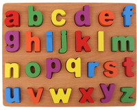 CrazyCrafts Wooden Alphabet Small Letters Puzzles Toys for Children(Multicolor)