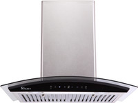 Seavy Amaze Auto SS 60 cm with Motion Sensor Auto Clean Wall Mounted Chimney(Silver 1100 CMH)