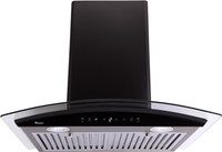 Seavy Amaze Auto BK 60 cm with Motion Sensor and Auto Clean Technology Auto Clean Wall Mounted Chimney(Black 1100 CMH)