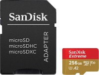 SanDisk Extreme 256 MicroSDXC UHS Class 3 160 Mbps  Memory Card(With Adapter)