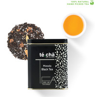 Te.Cha Masala Natural Spices Cardamom, Ginger, Cinnamon, Cloves, Black Pepper Black Tea Box(100 g)