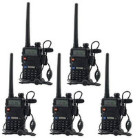 visionrabbit BAOFENG UV5R WALKIE TALKI Dual band BAOFENG UV5R walkie talkie Walkie Talkie(Black)