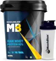 MuscleBlaze Raw Whey Protein 4Kg Unflavoured with Shaker Combo(4Kg)