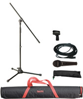 Superlux Professional Adjustable Boom Stand with ECO-A Microphone & Mic Clip and Cable Pouch Singer Pack(Black)