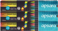 APSARA Matt Magic Pencils Pencil(Set of 3, Multicolor)