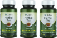 Zidaa 100% Natural Herbal Tea - Pack of 3 (30 Tablets Each) Lemon Grass Herbal Tea Plastic Bottle(90 g)