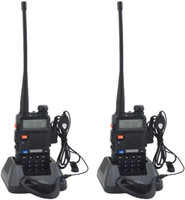 visionrabbit Walkie Talkie UHF400+470Mhz Walkie Talkie(Black)